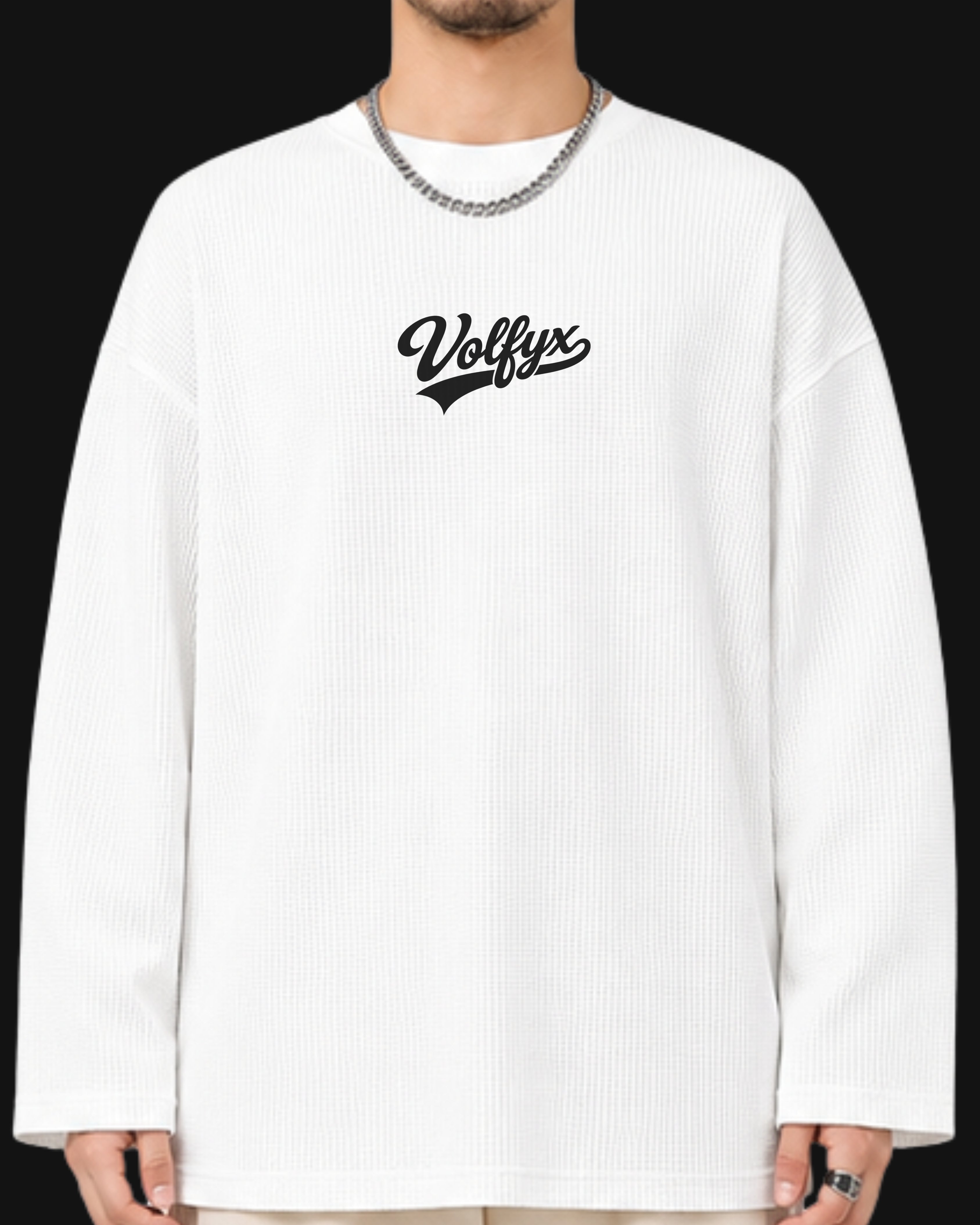 Horse rider waffle knit tshirt