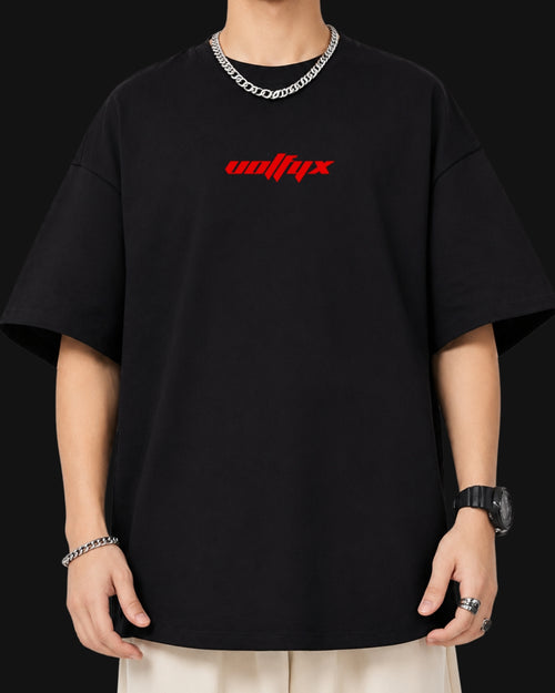 glad your parents did raw oversized T-shirt