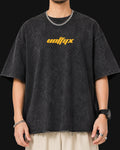 Volfyx basics stonewash oversized T-shirt (open heam)