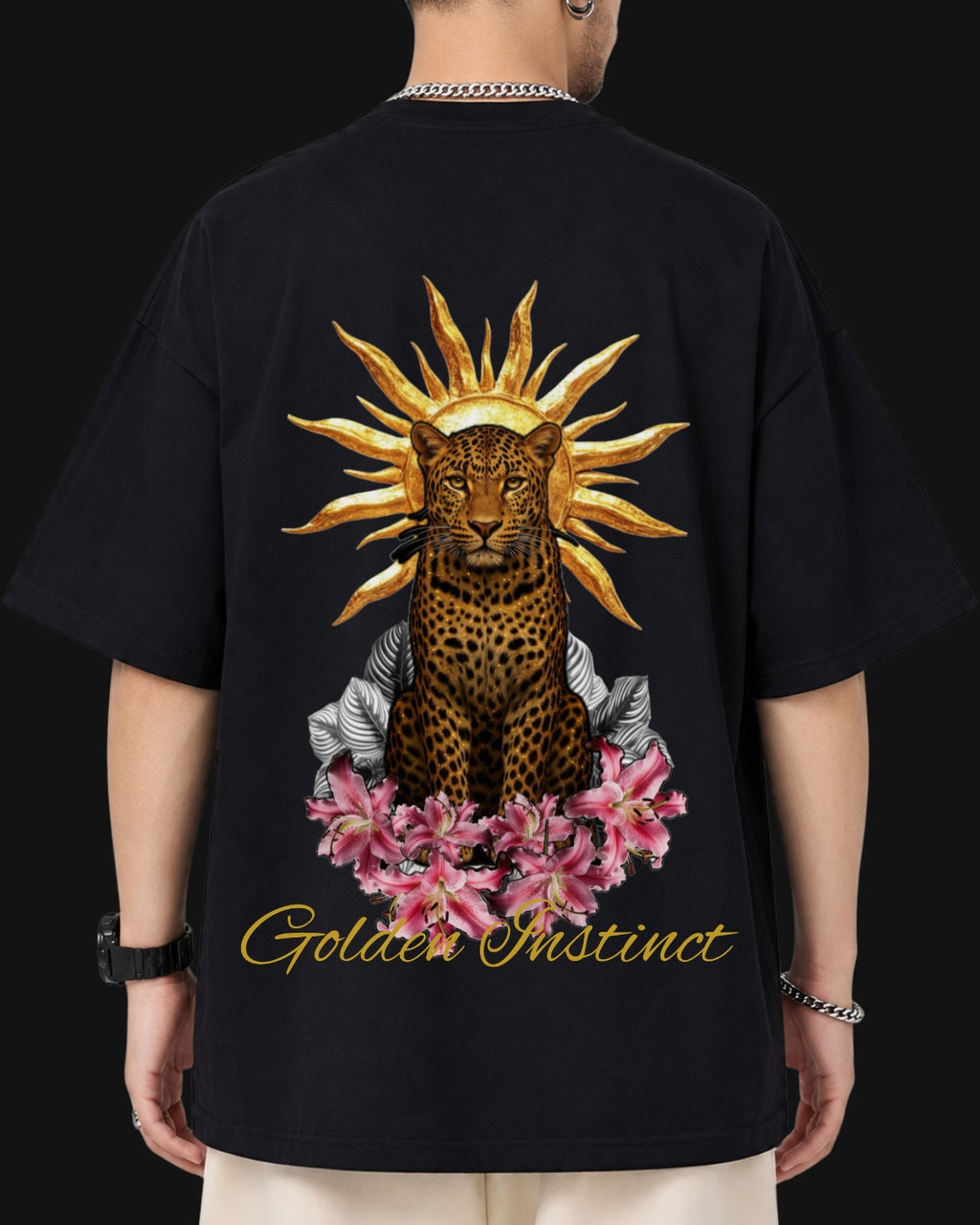 golden instincts oversized T-shirt