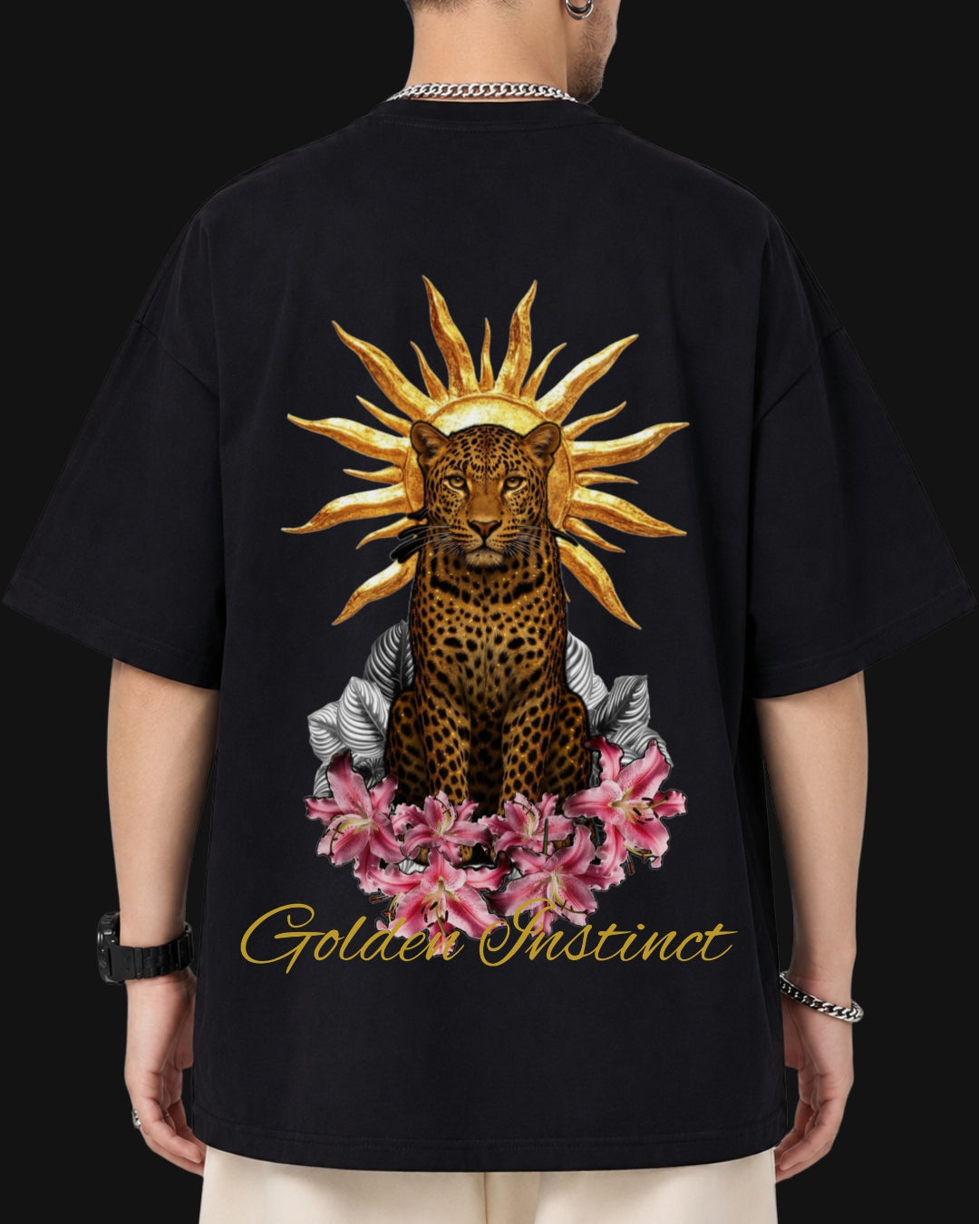 golden instincts oversized T-shirt